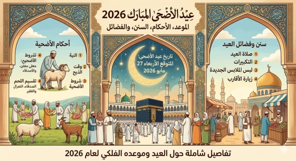 صورة توضيحية لموعد عيد الأضحى 2026