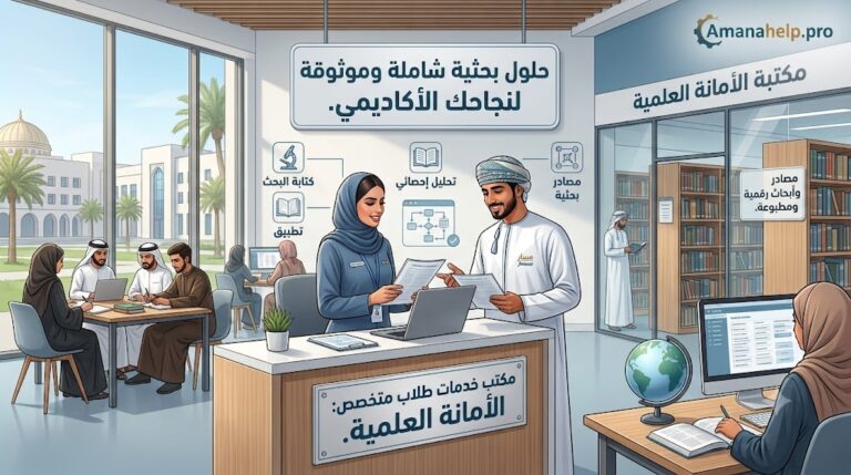 مكتب خدمات طلاب متخصص: حلول بحثية شاملة وموثوقة لنجاحك الأكاديمي